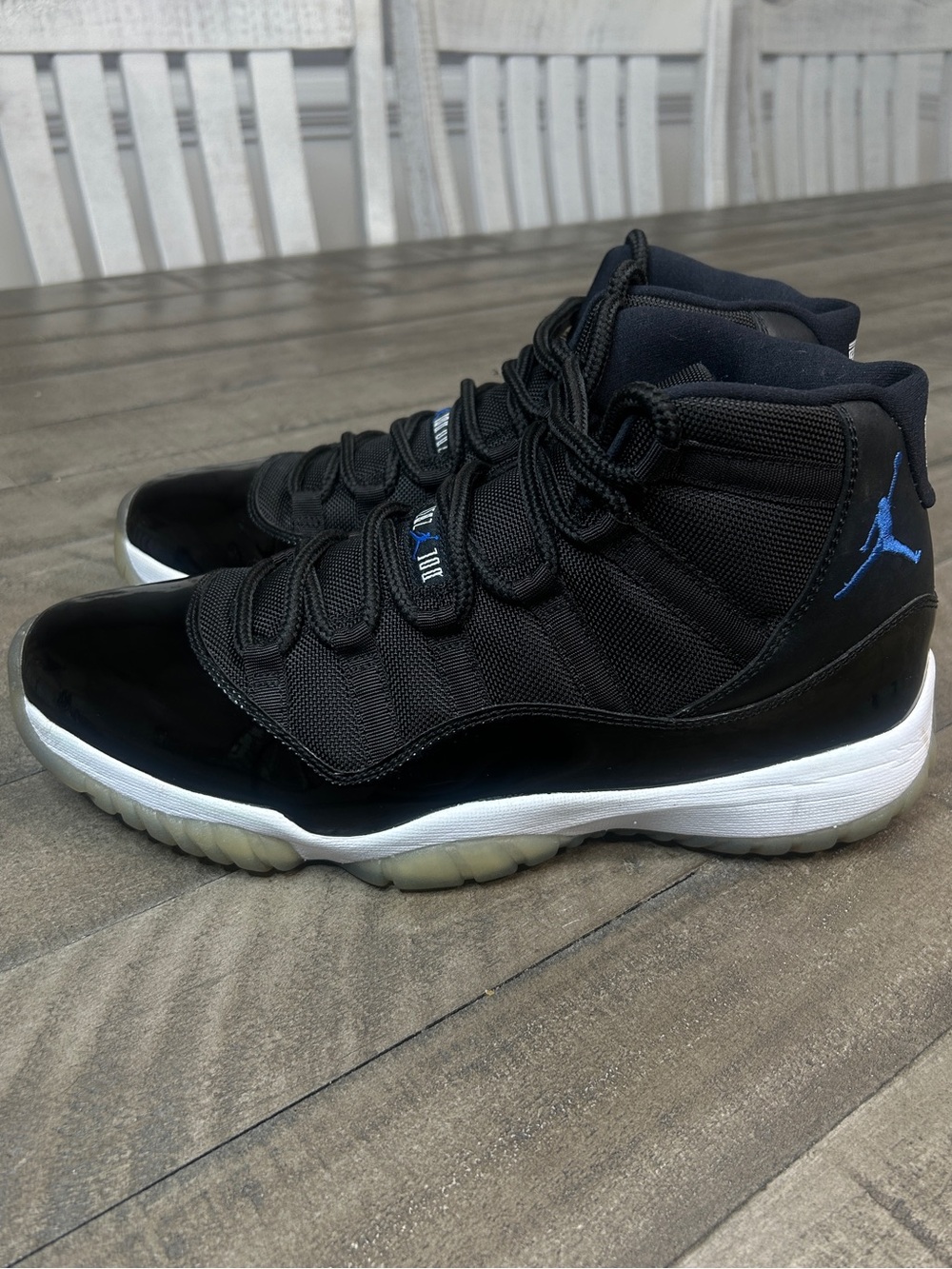 Nike Air Jordan 11 Retro Space Jam 2009 Black Varsity Royal Size 11